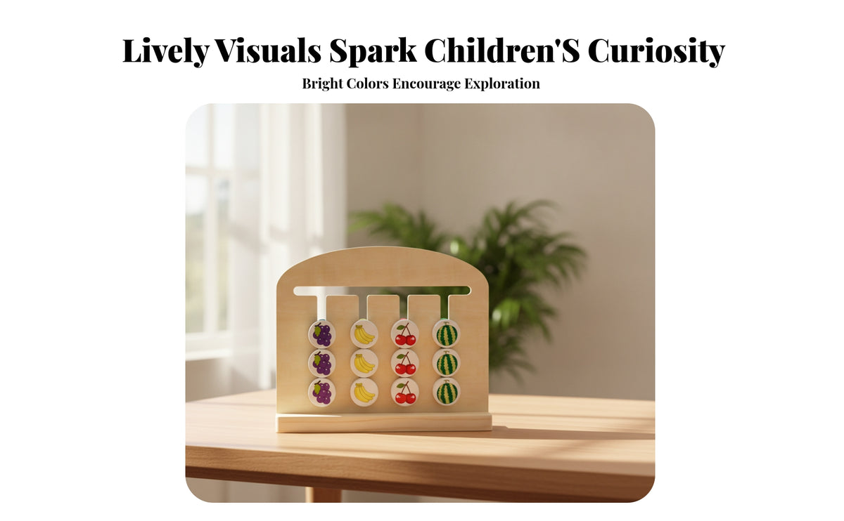 Educational Matching Board Educational Double-Sided Wooden Reasoning Board Preschool Reasoning Game for Children