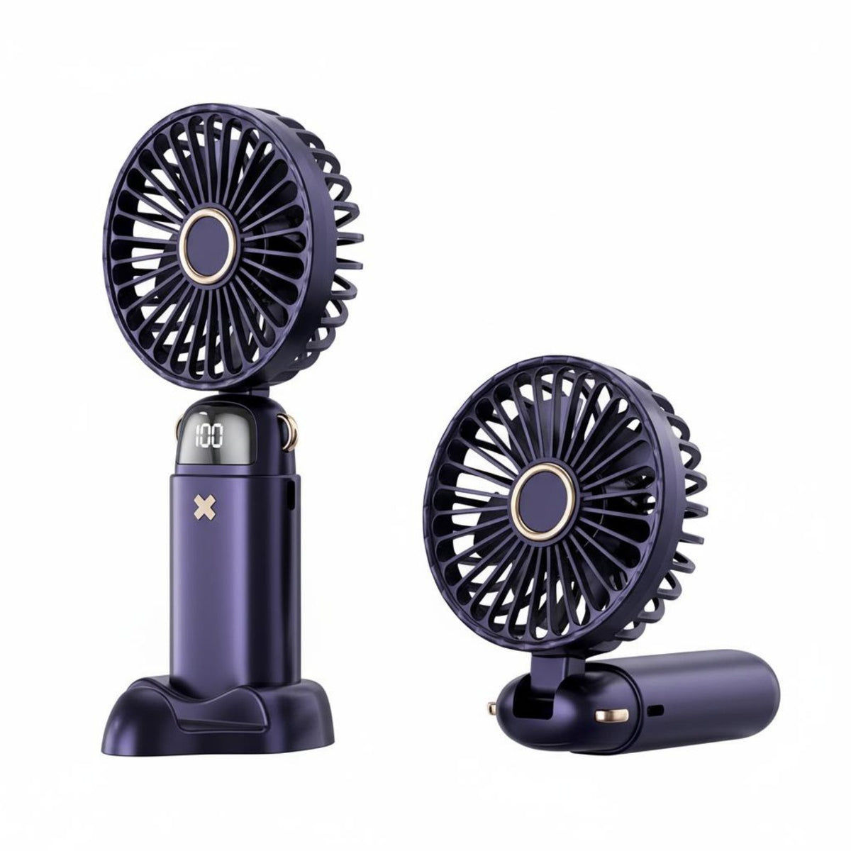 Rotating Head Infant Meal Cooling Fan Adjustable Speeds USB Desktop Fan 3-Speed Settings Non-Slip Base for Babies, Parents, Nursery, Travel