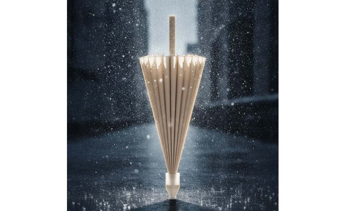 Storm-Resistant Umbrella with 24 Ribs Waterproof Auto Open Umbrella Water Repellent Windproof for Commuters, Travelers, Commute, Travel