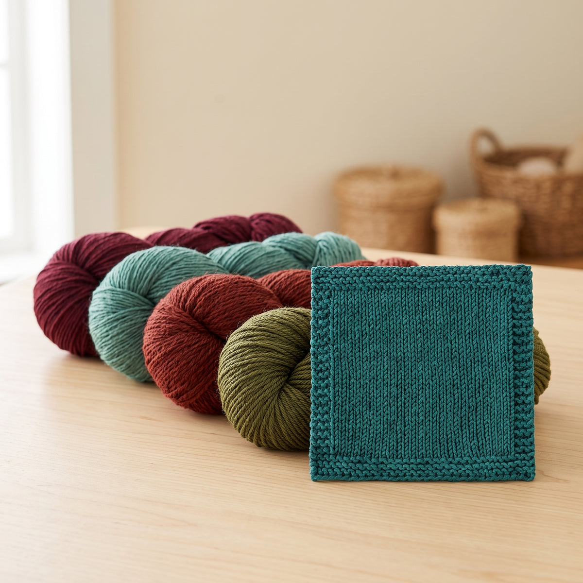 Susujia 4-Ply Combed Cotton Milk Yarn for DIY Crochet and Knitting Projects