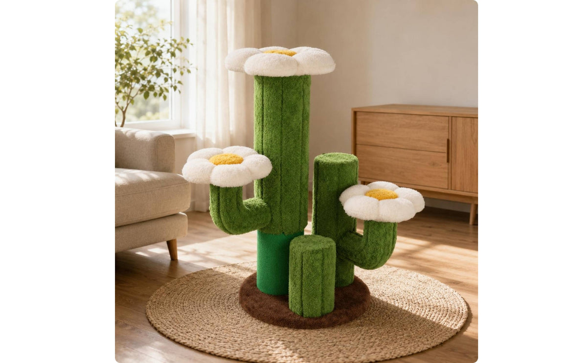 Cat climbing Tree Textured Material Cat Scratching Column Structure Thickened Base Animal Furniture for Indoor Cats