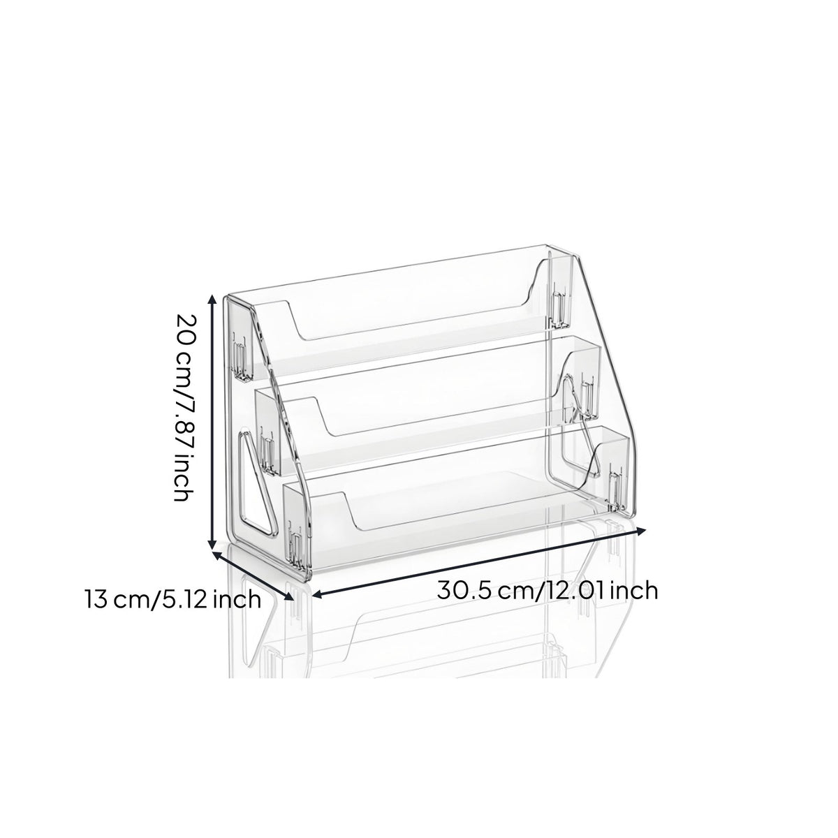Acrylic Step Shelf Space Saving Figure Display Stand Easy to See for Vanity
