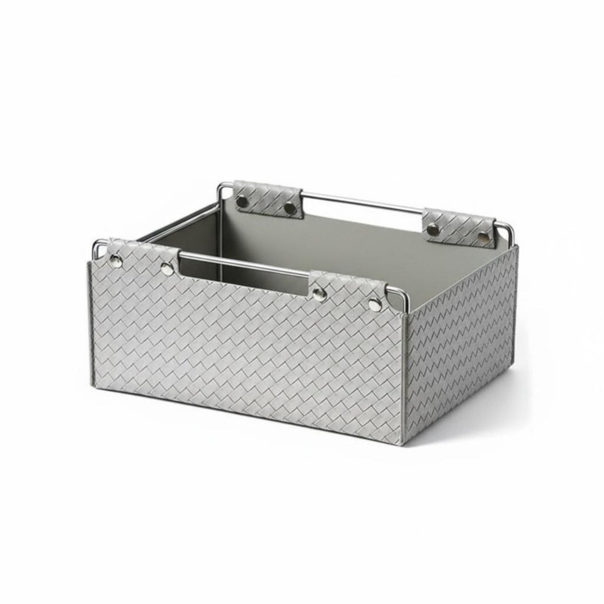 PU Leather Storage Box Multipurpose Desktop Storage Basket Easy to Clean