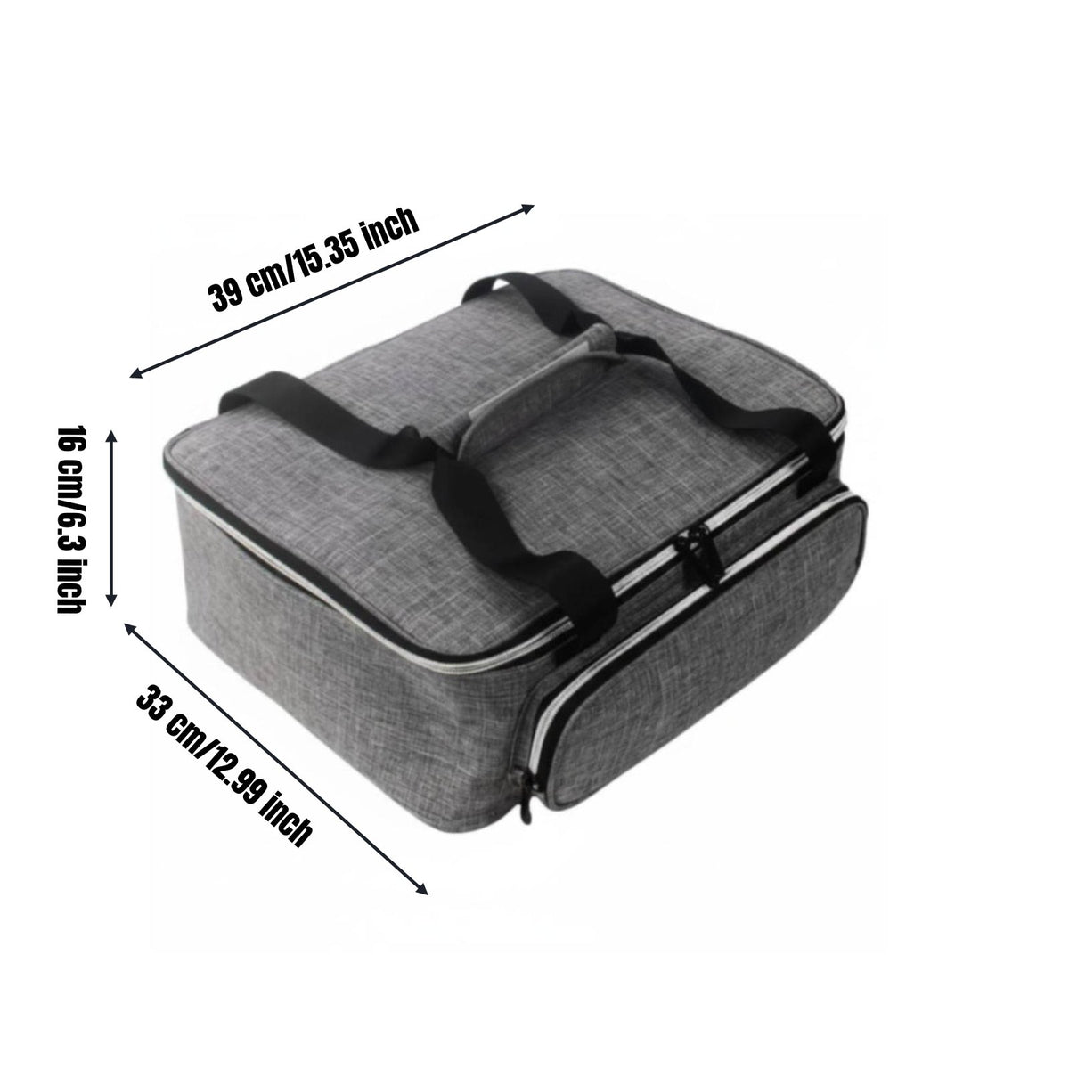 Multi-Compartment Craft Bag Adjustable Dividers Scrapbook Storage Bag
