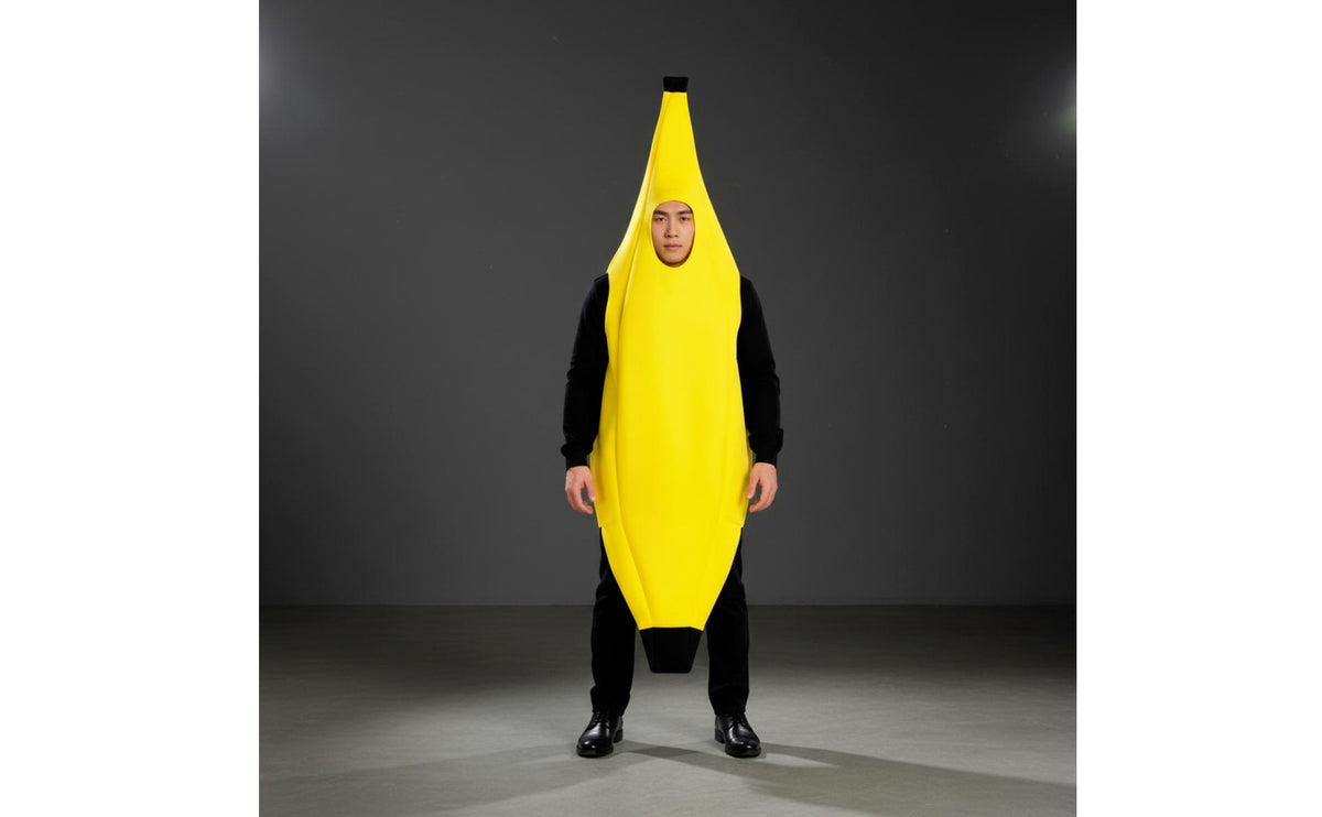 Banana Costume Bright Bright Yellow Fruit Tunic Costume Outfit for Halloween