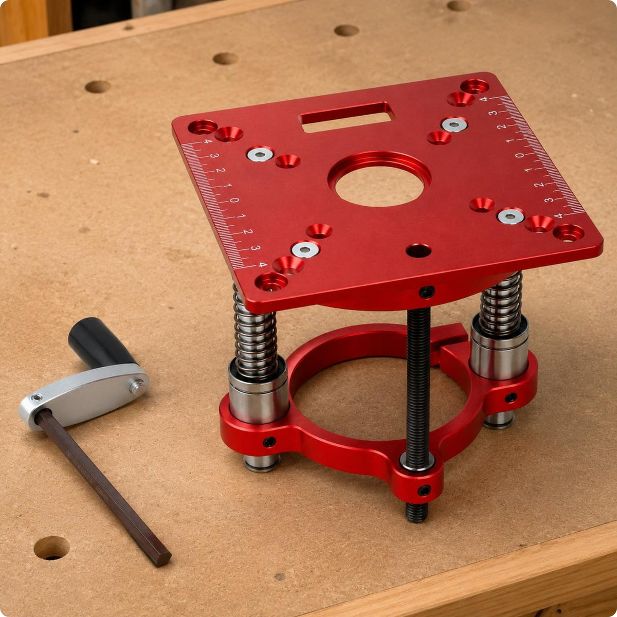 Manual Router Lift Hand Crank Router Table Lift System Precision Adjustment Crafting Tool