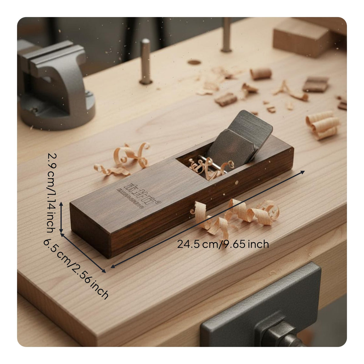 Japanese Pull Plane Wear-Resistant Hand Planer Comfortable Grip for Carpenters