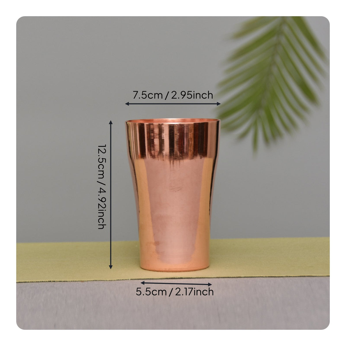 Pure Copper Tumbler Unique Design Drinkware Vintage Design for Home