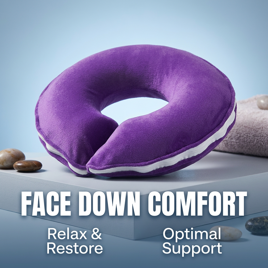 Face Down Massage Headrest, Face Cradle Rest Cushion, Massage Table Face Cradle, Ergonomic Face Cradle Cushion, Pillow Massage for Facial Treatments