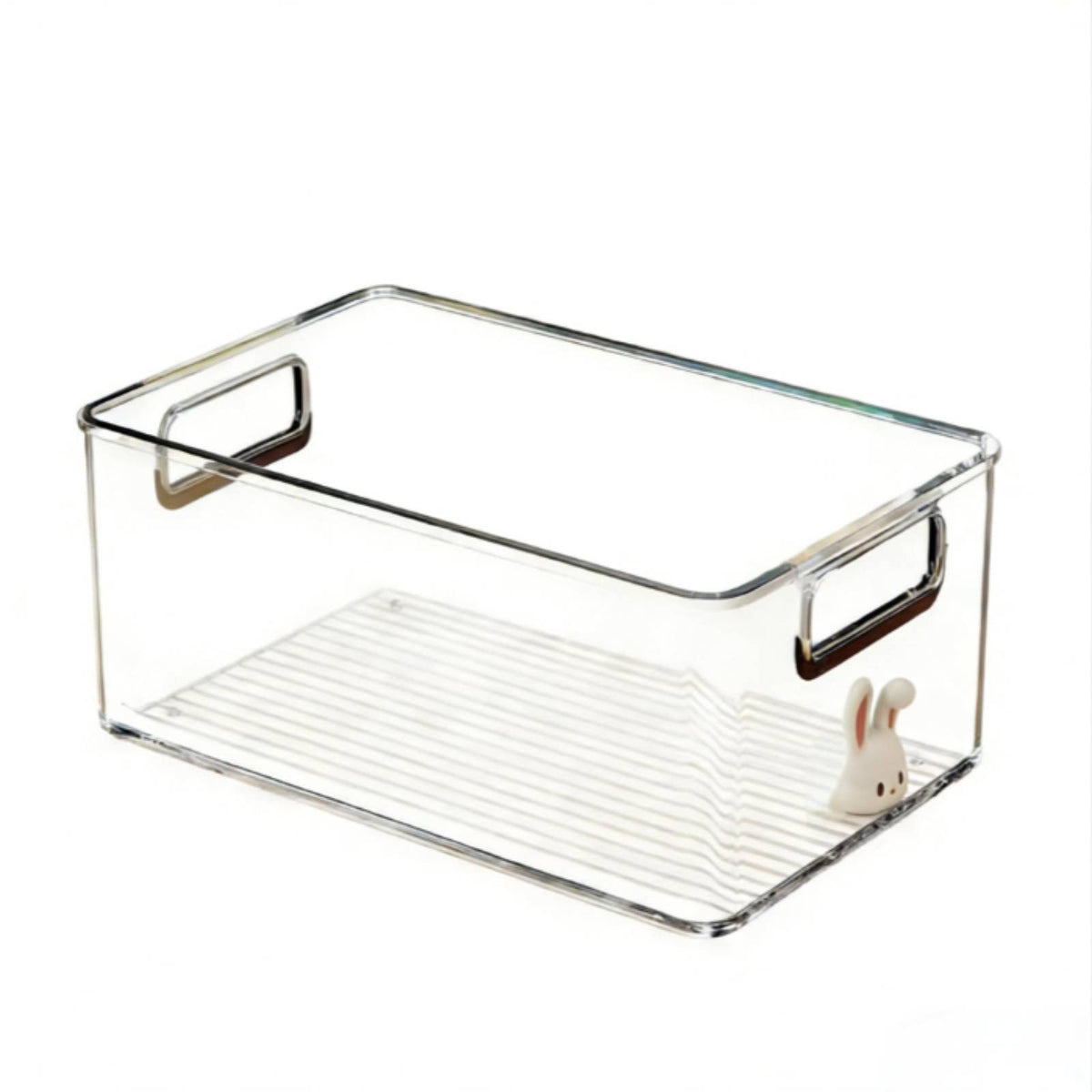 Clear container with Handles adaptable Organizer container sturdy Construction