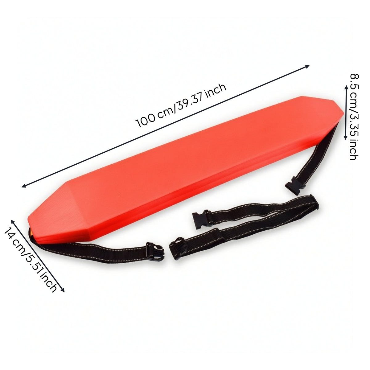 Sturdy Rescue Buoy with Strap Adjustable Swimming Rescue Can Lightweight Swim Buoy Non-Inflatable for Swimmers