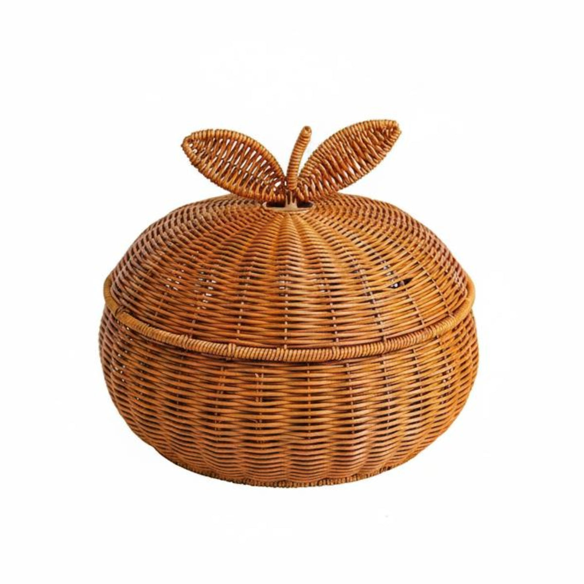 Orange-Shaped Storage Basket Decorative Home Organizer Sturdy for Living Room