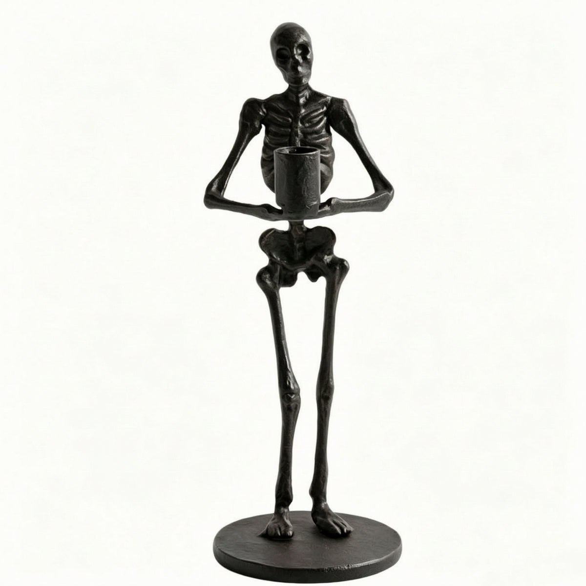 Skeletal Candle Holder Halloween Home Decor Black for Party