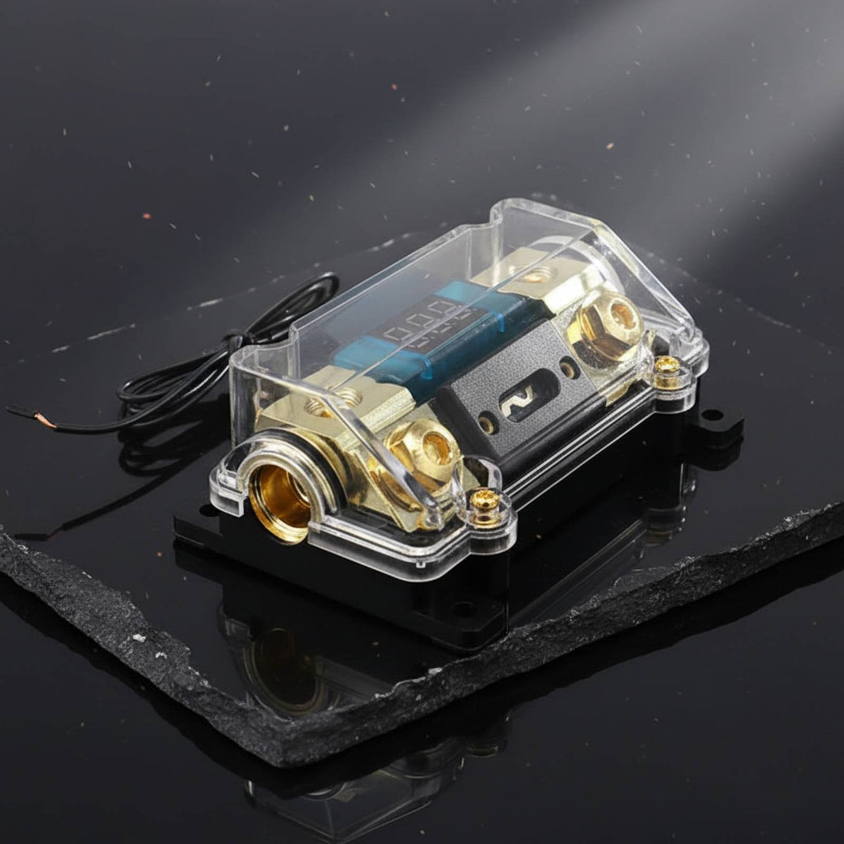 Car Audio Fuse Block with Digital Display High Temperature Resistant Vehicle Power Distributor Box Automotive Electronic Part