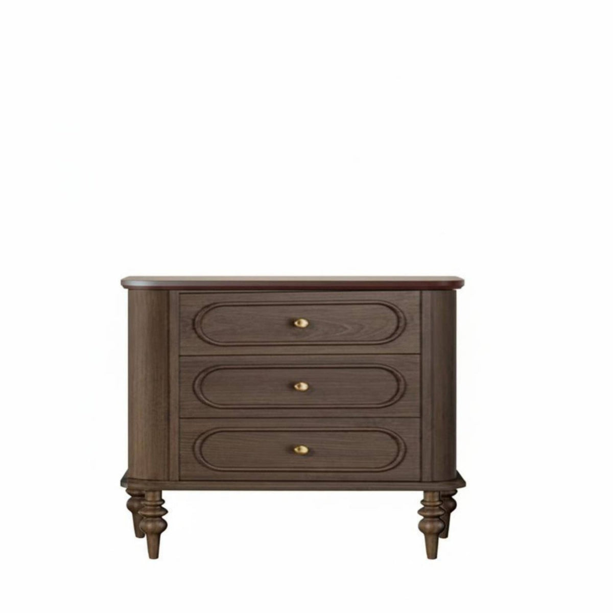 2-Drawer Bedside Table Distressed Finish Nightstand Vintage design areaSaving for Homeowners, Interior Decorators, Living Room