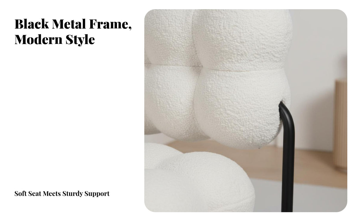 Nordic Design billowyShaped Armchair Light Luxury Accent Chair Plush Upholstery Single Sofa Ergonomic spine supportrest for Interior Designers, Apartment Dwellers, Clothing bavailableique, Living Room, Reception Area, perusing corner