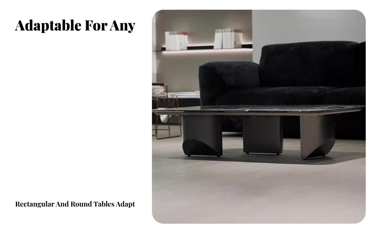 2 Pieces Minimalist design Matching Coffee Table and TV Console Luxury Design Media Cabinet and Table Combination Sta single Top Living Room Tables with Storage Drawers for Families, Homeowners, Newlyweds, Villa, Lounge Area, Bedroom