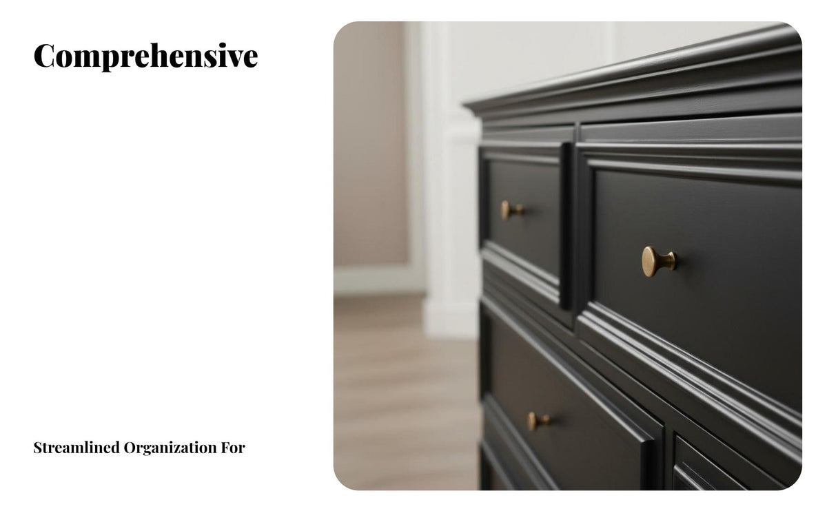 Vintage Design 6-Drawer chest of drawers Multi-Functional Storage Furniture Carved Leg features Chest of Drawers Sturdy Construction for Homeowners, Renters, Adults, Bedroom, Entryway, Hallway, Living Room