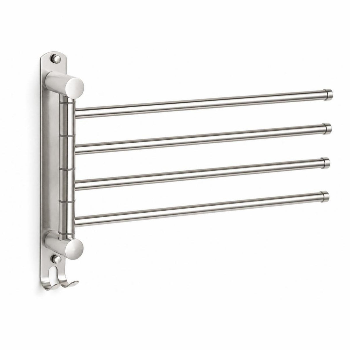 Wall Towel Rack with Rotating Arms Modern for Bathroom, Utility Room