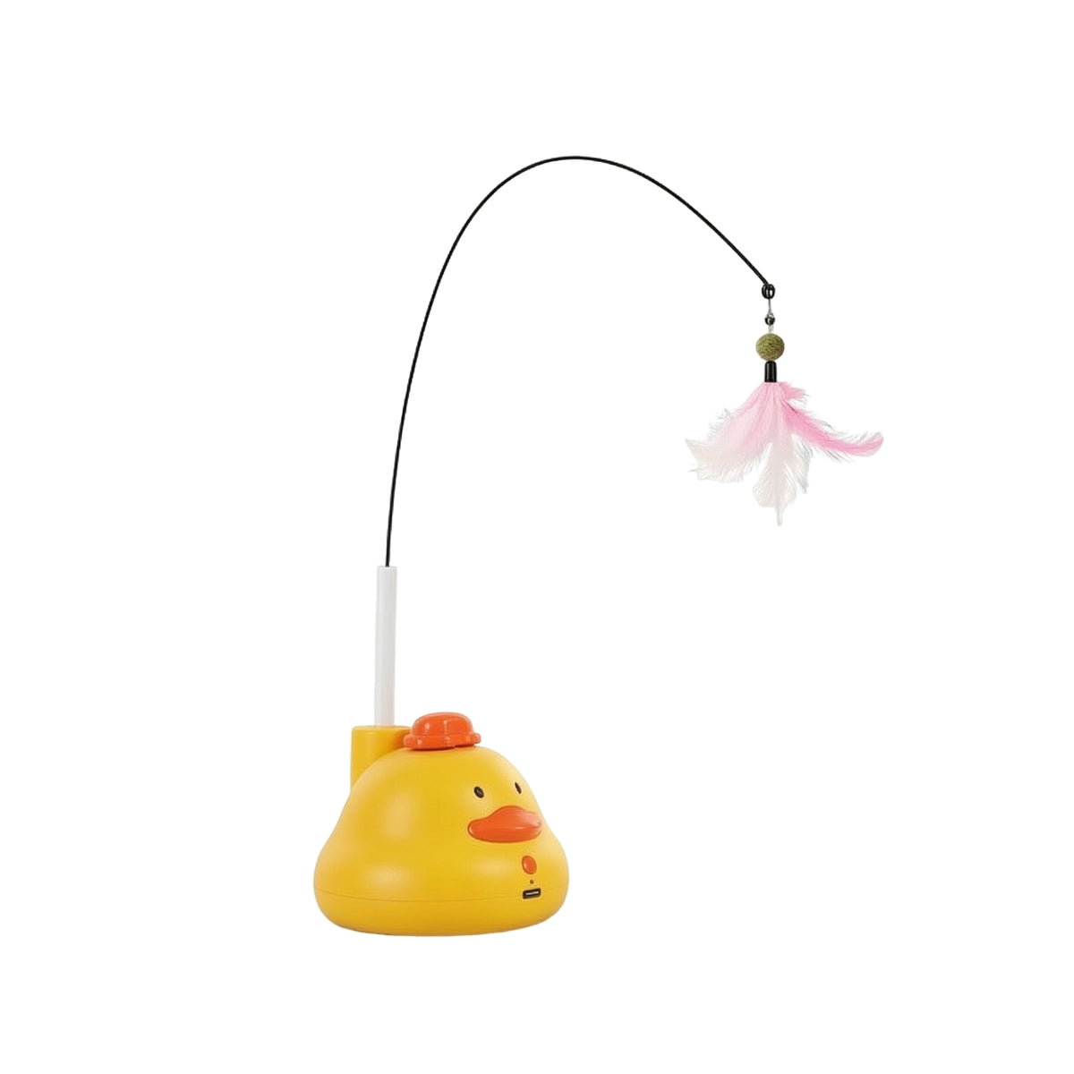Automatic Cat Teaser Wand with Suction Cup Interactive Cat Wand Toy with Suction Cup Long-Lasting Wear-Resistant for Floor