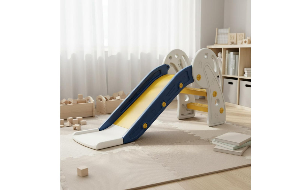 Folding Kids Slide Easy to Store Indoor Young Child Slide Concept and Activity Equipment for Infants, Young Children