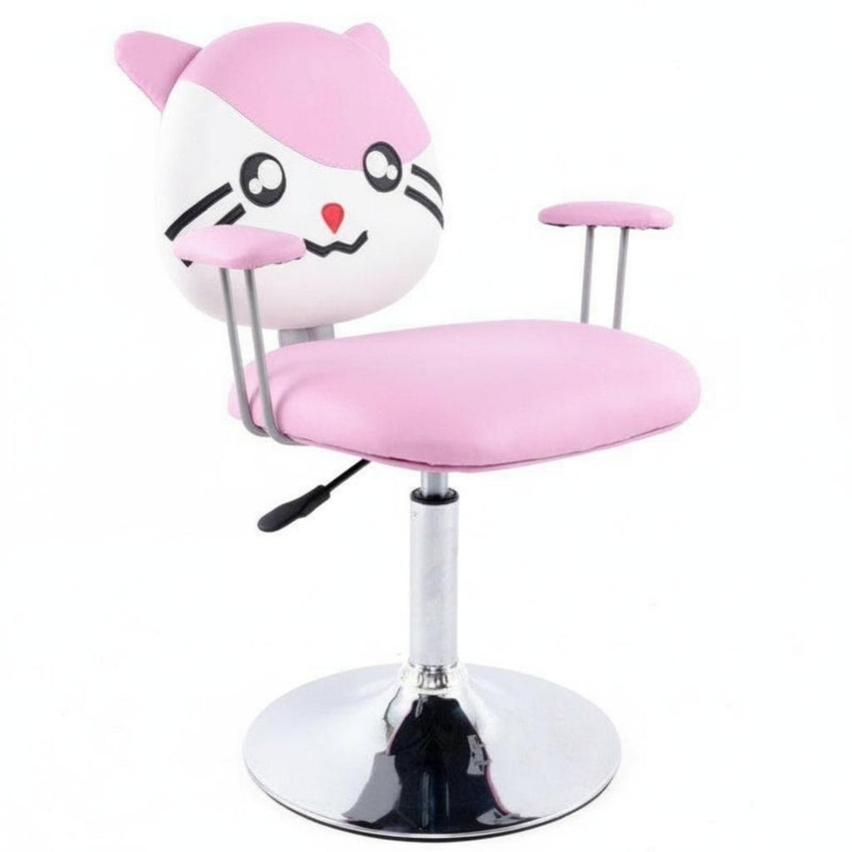 Creature Face Rolling Stool With Footrest Study Chair Easy to Clean for Playroom