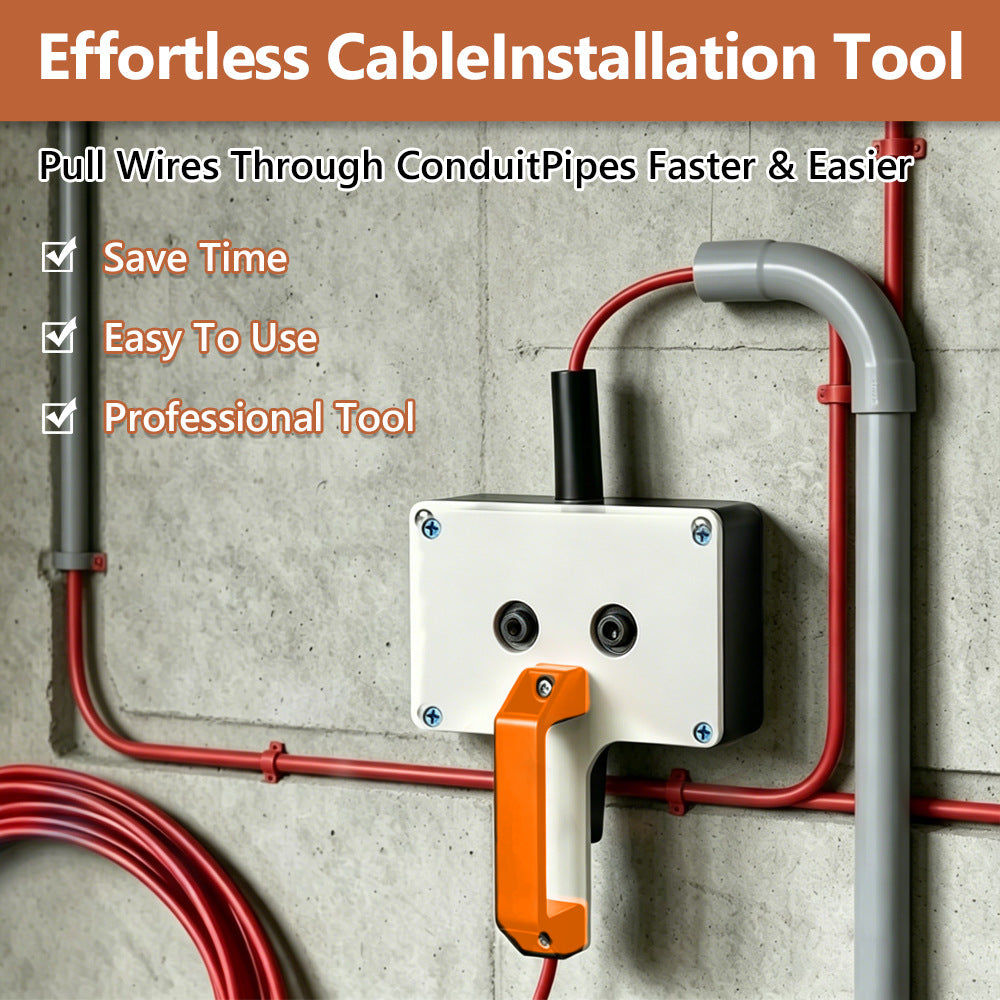 Multifunctional Cable Puller with Orange/Black Handle
