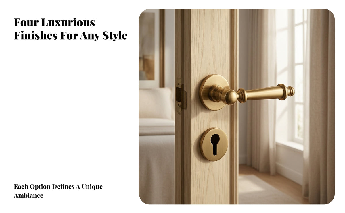 Cylindrical Door Handle with Rosette
