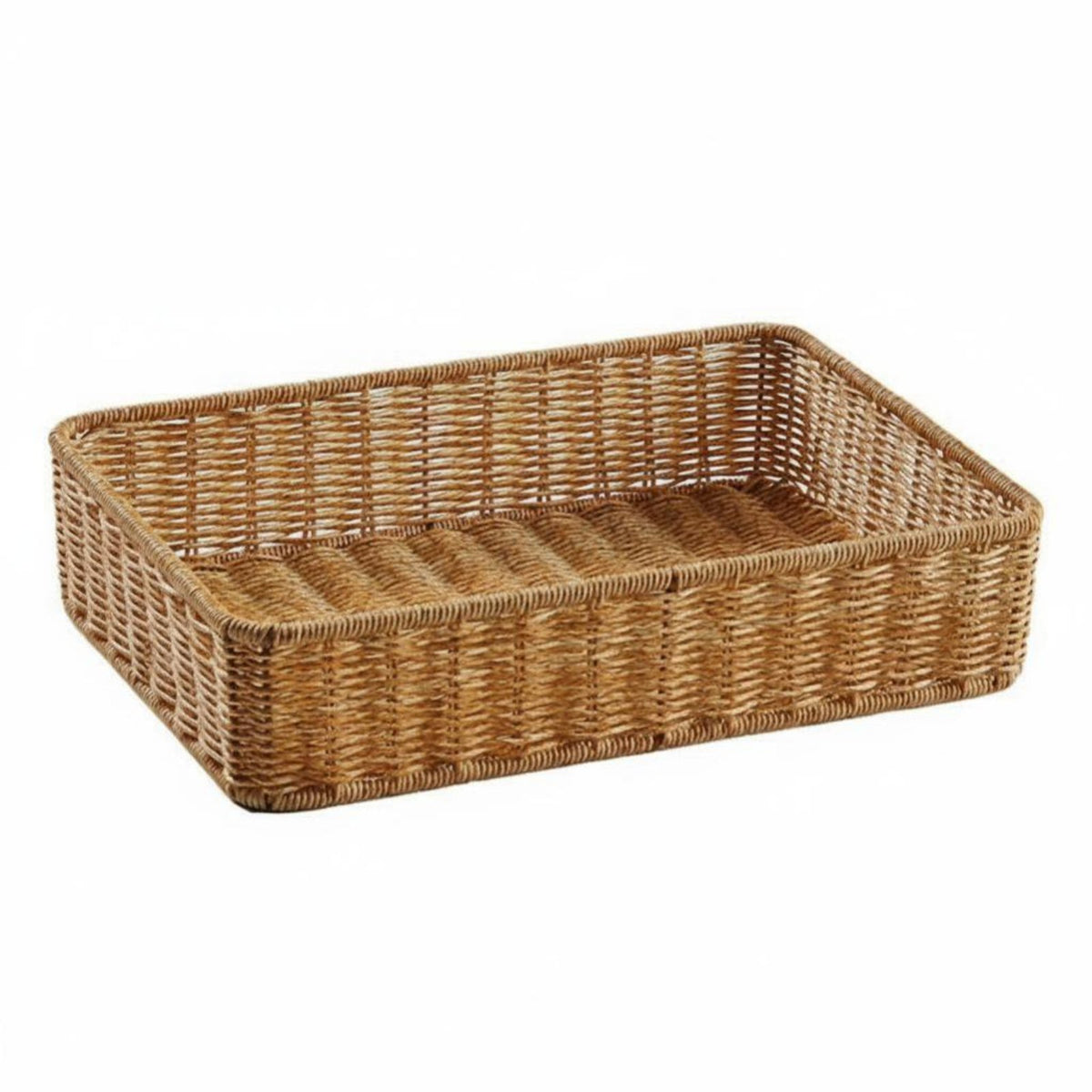 Woven Desktop Organizer Multi-Purpose Storage Basket Natural Design