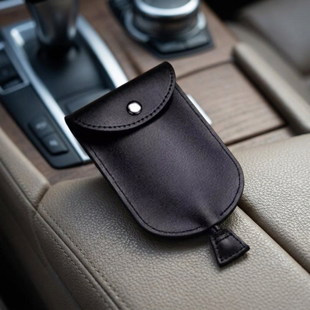Faux Leather Key Chain, Car Key Holder Key Organiser, Large Capacity Unisex Mini Key Holder, Professional Design with Contrast Stitching