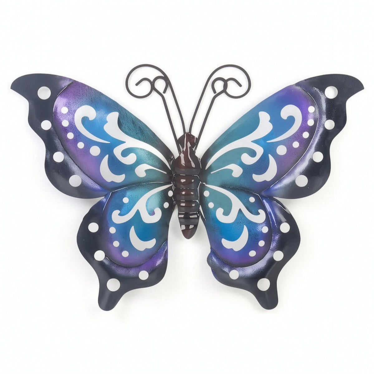 Metal Lepidoptera Art Decoration Elegant Butterfly Wall Sculpture Easy to Hang for Patio