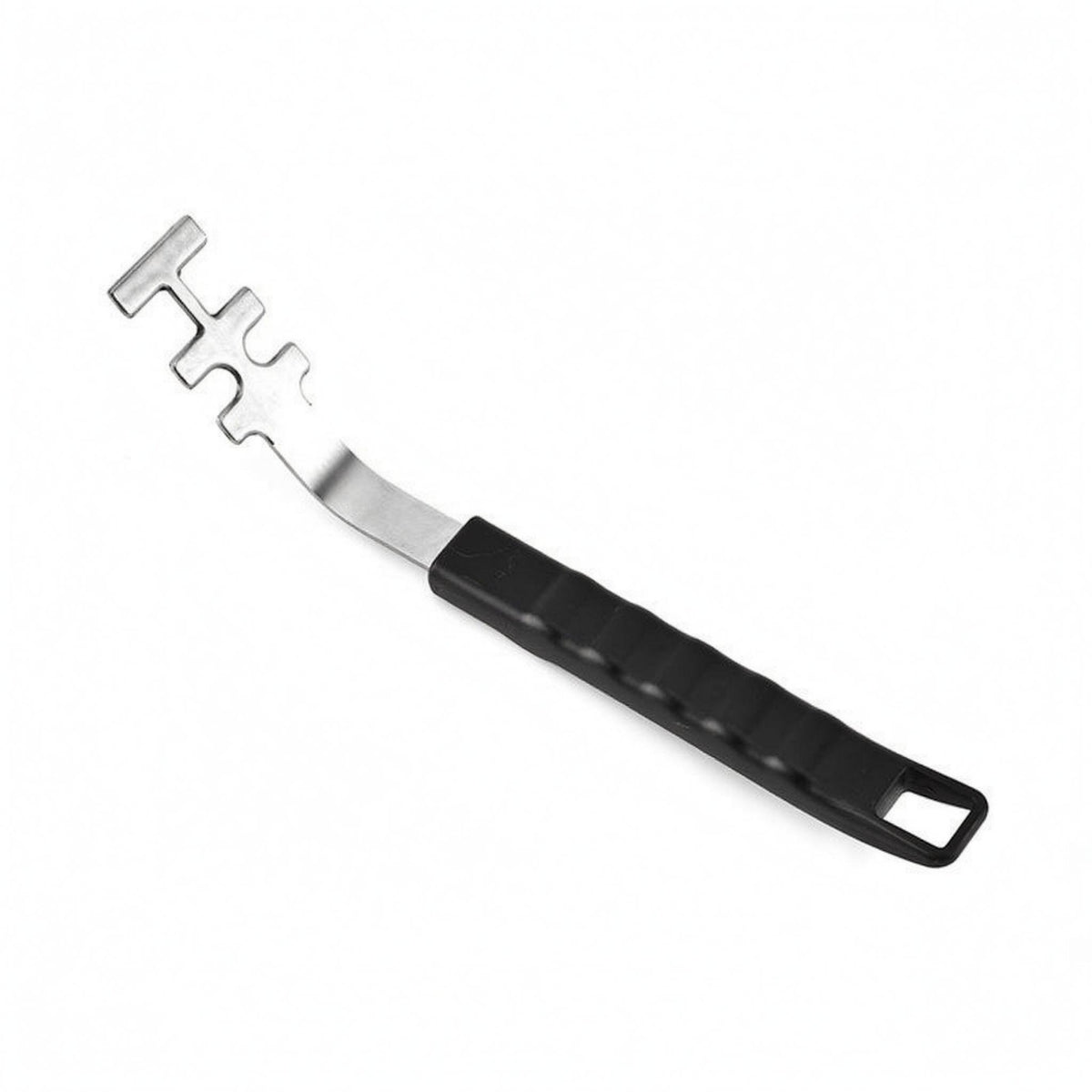 Grill Grate Lifter Black Handle Grill Lifting Tool Polished Metal Finish