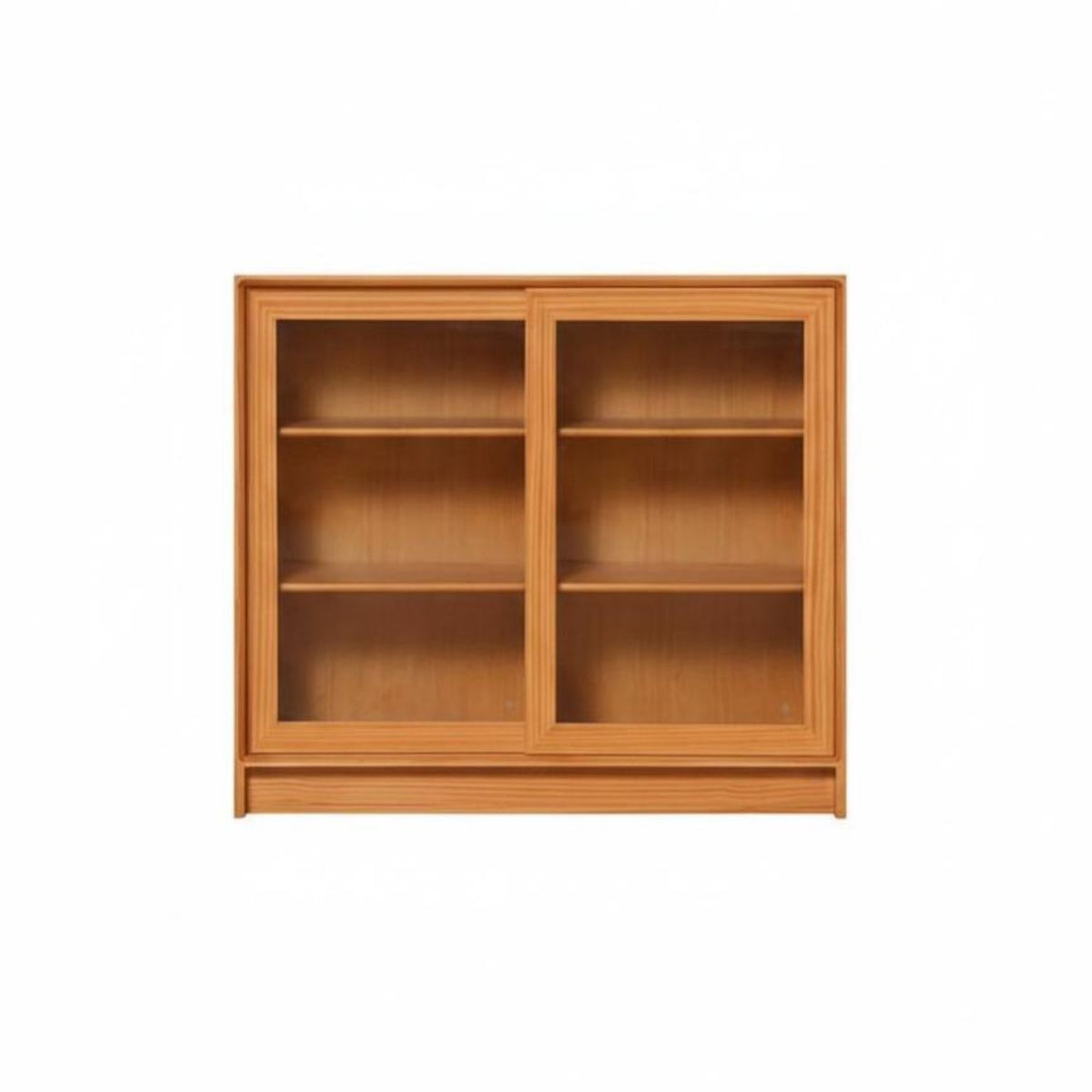 Nordic Aesthetic Modular Cabinet with Glass Doors Dustproof Design Glass-Fronted Storage Hutch Multi-Functional Bookcase Modern Aesthetic for Book Lovers, Apartment Dwellers, Office Workers, Living Room, Study, Kitchen, Bedroom