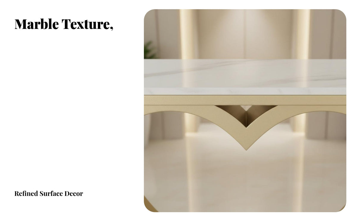 Light Luxury Aesthetic Heart-Shaped Console Minimalist Aesthetic Narrow Entryway Table Golden Frame Hallway Stand Space-Saving for Apartment Dwellers, Interior Decorators, Homeowners, Small Areas, Living Room, Bedroom