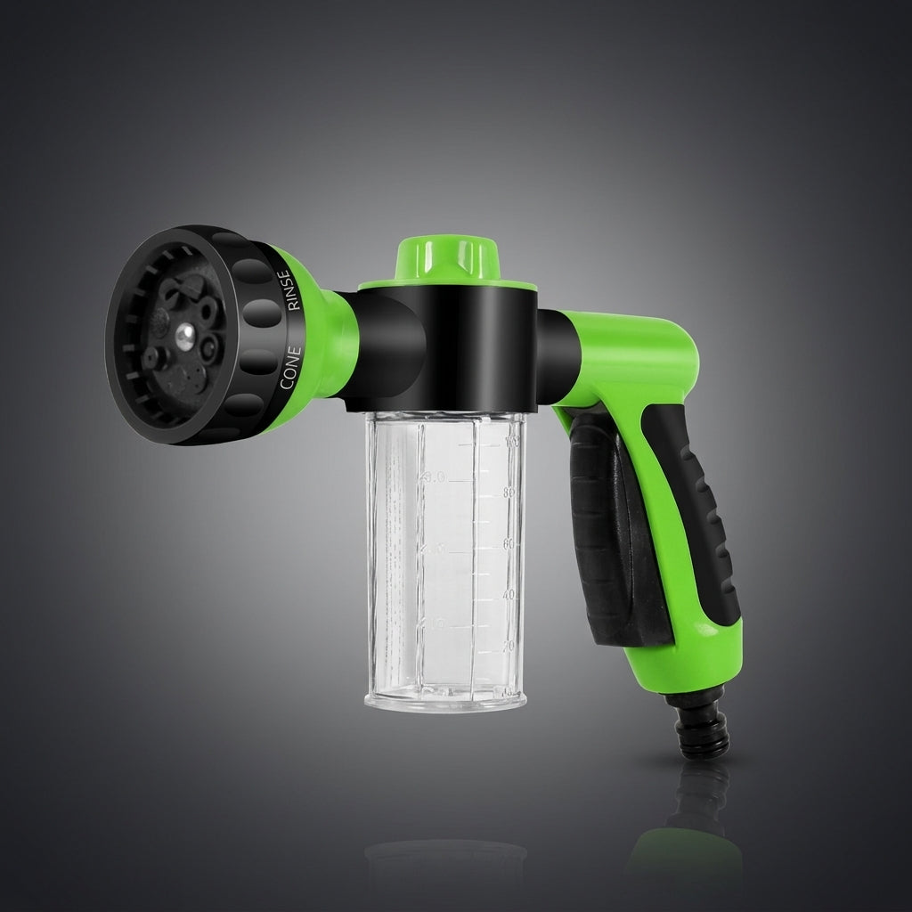 Spray Bottle with Soap Dispenser for Car Cleaning, Pump Sprayer Car Wash Kit with Foam, Garden Hose Nozzle with Handle, High Pressure 1 Pack