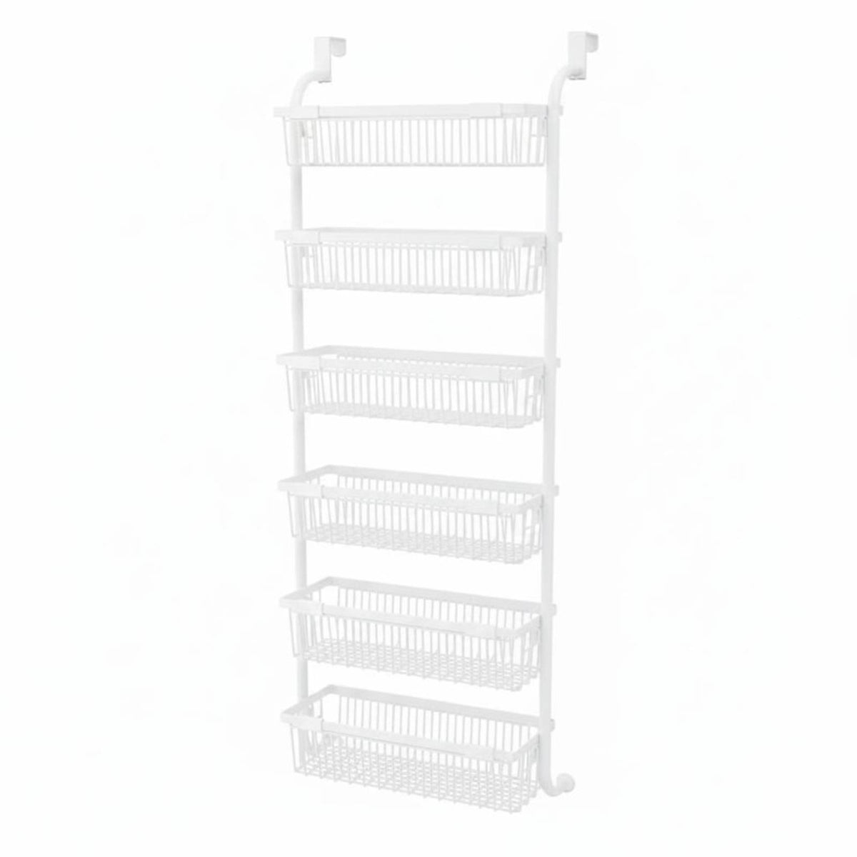 Door Hanging Basket Organizer No Drill over Door Basket Shelf Sturdy and Sturdy Organization for Shower Area