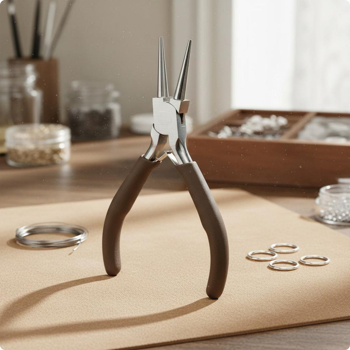 Textured Handles Mini Needle Nose Lightweight