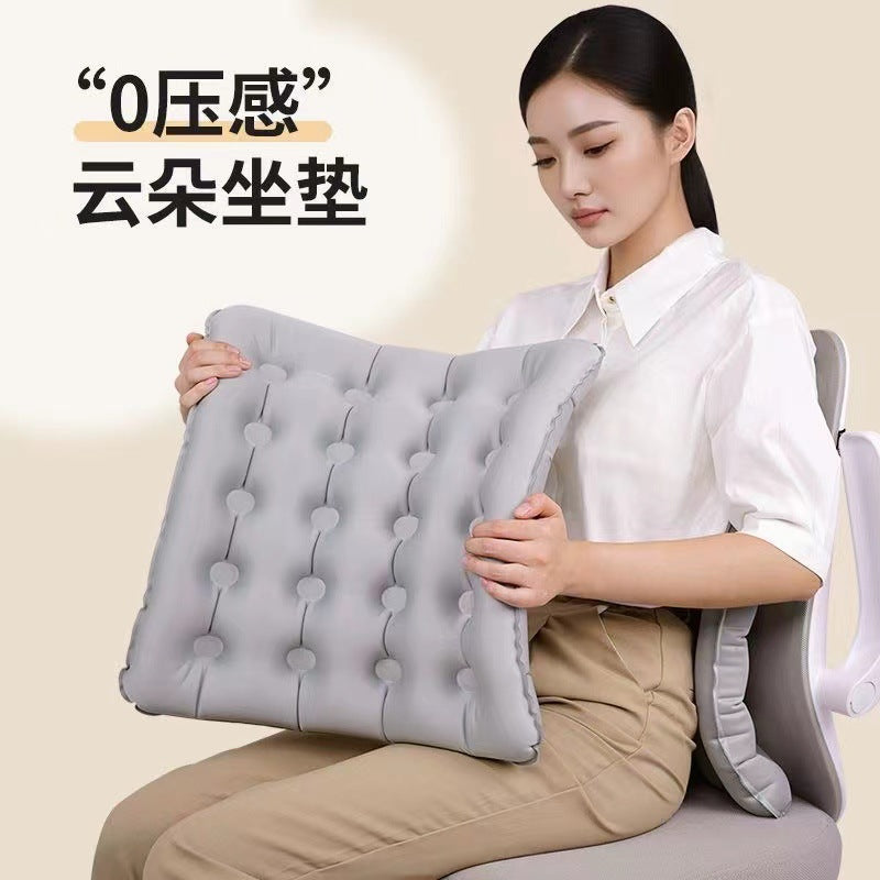 Inflatable Cushion for Office and Car with Adjustable Lumbar Support