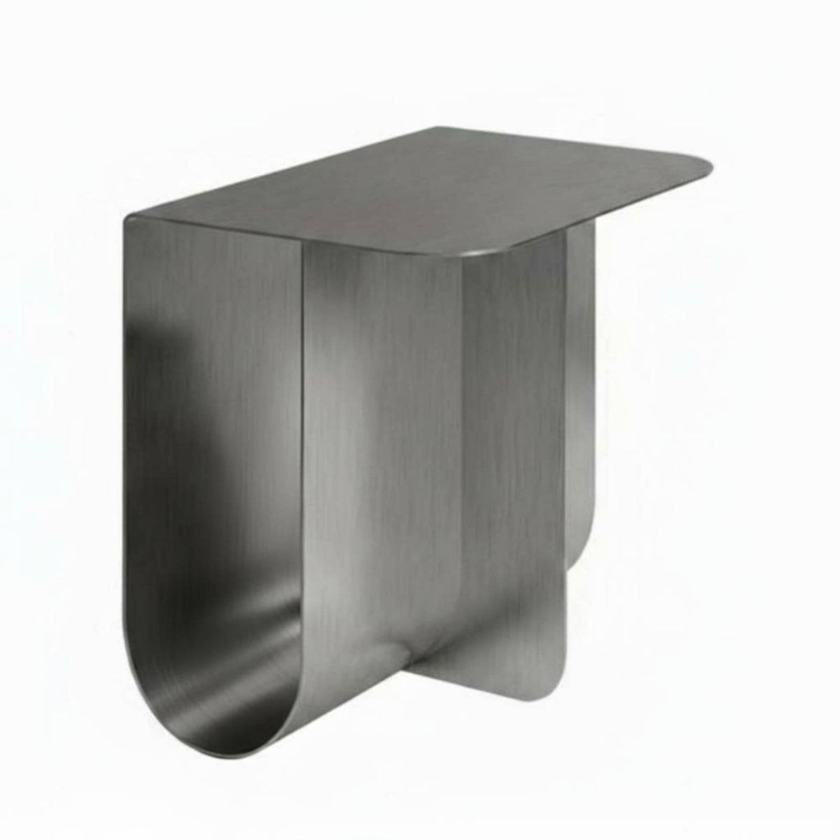 Bedside Stand Nordic Design Curved Metal Accent Table Minimalist Design