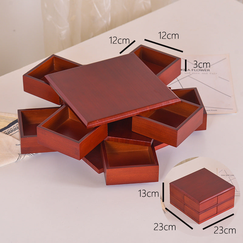 Rosewood / Square Box 2-layer