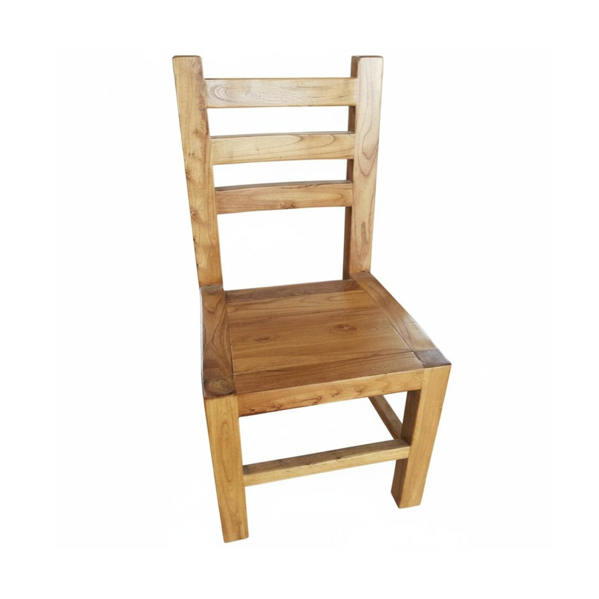 Wooden Armchair with Backrest Sturdy Wood Construction Indoor Furniture Traditional Design Minimalist Design for Kitchen