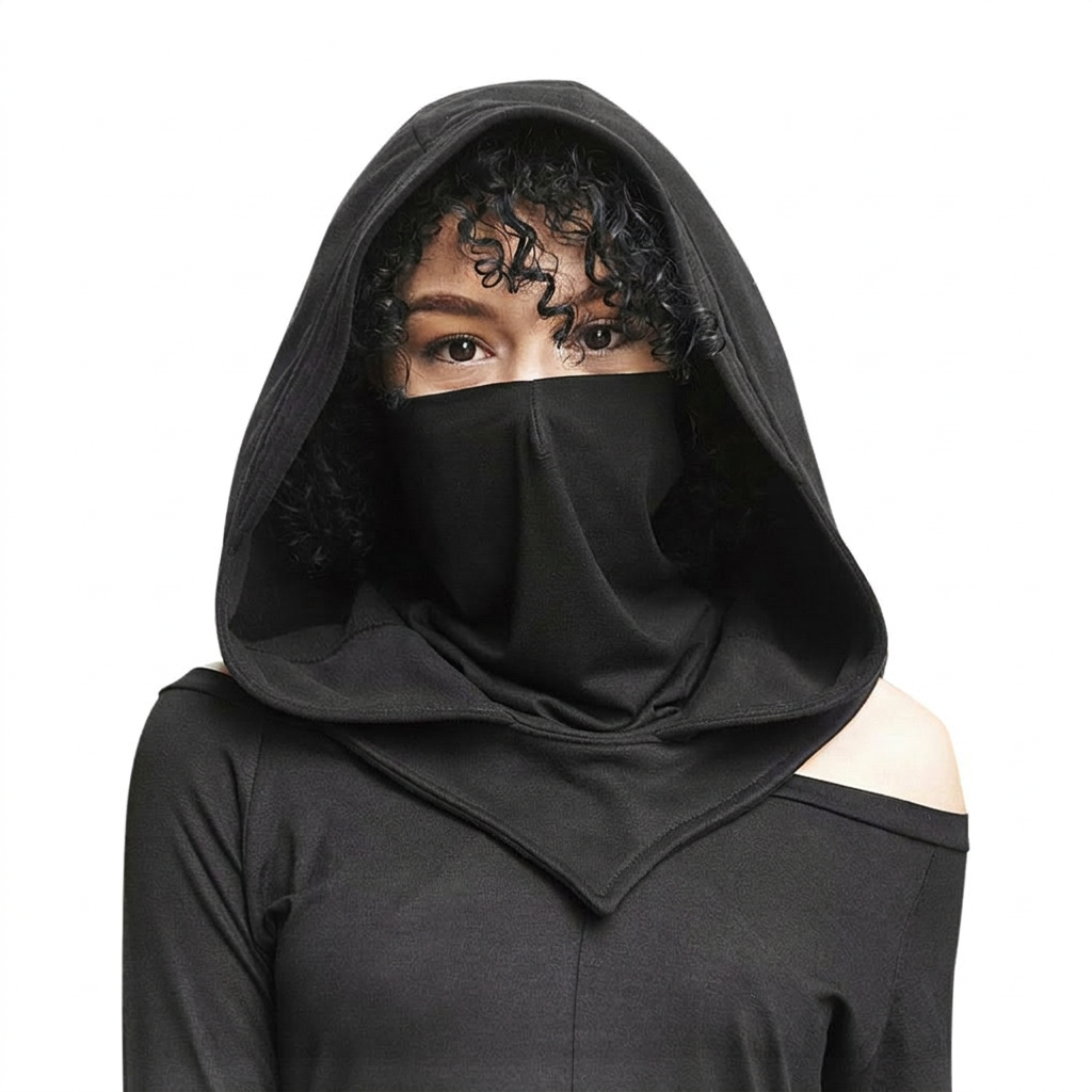 Black Hooded Cloak, Grim Reaper Cape Long, Halloween Cosplay Costume, Fancy Dress Accessory, Robe