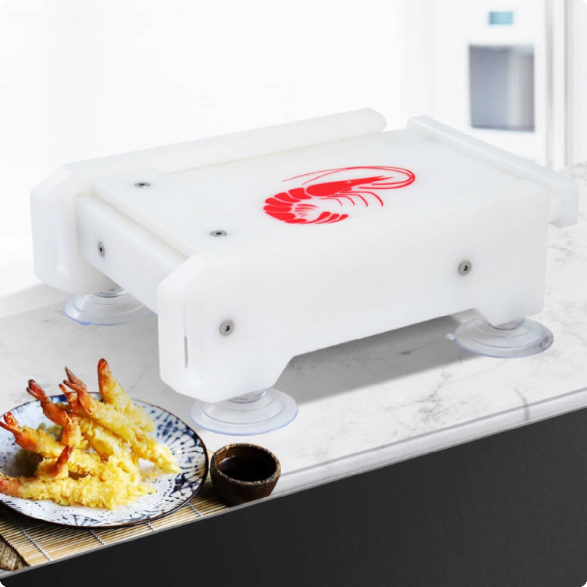 Shrimp Straightener Detachable Tempura Shrimp Press Non-Slip for Seafood Shop
