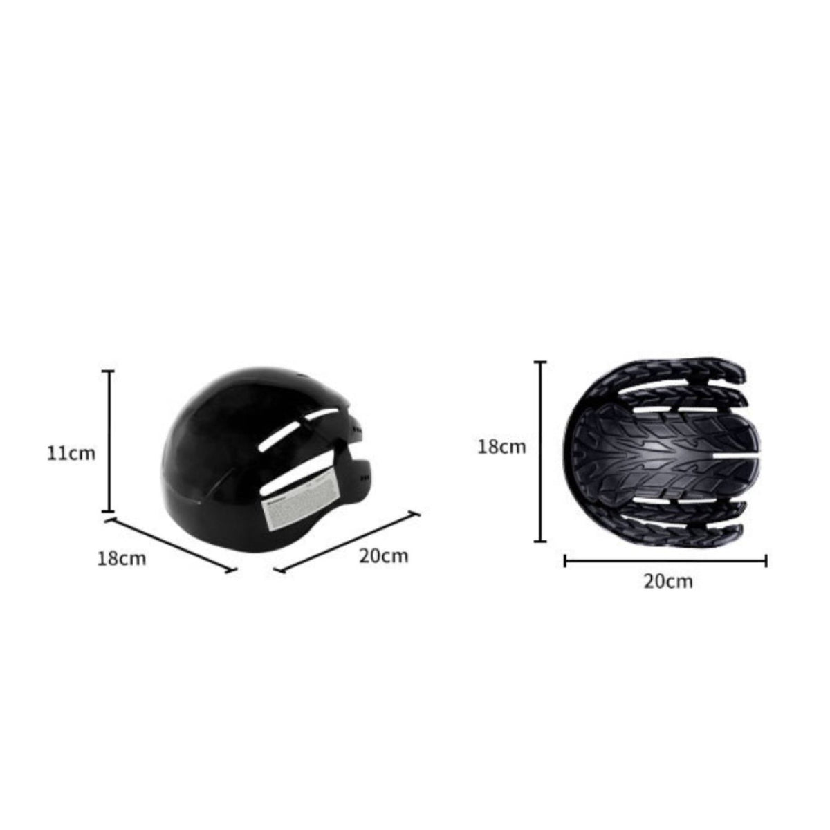 CE EN812 Certified Baseball Cap Safety Shell Shock-Resistant Baseball Cap Safety Insert Ventilated Safeguarding Hat Shell Universal Fit for Warehouse