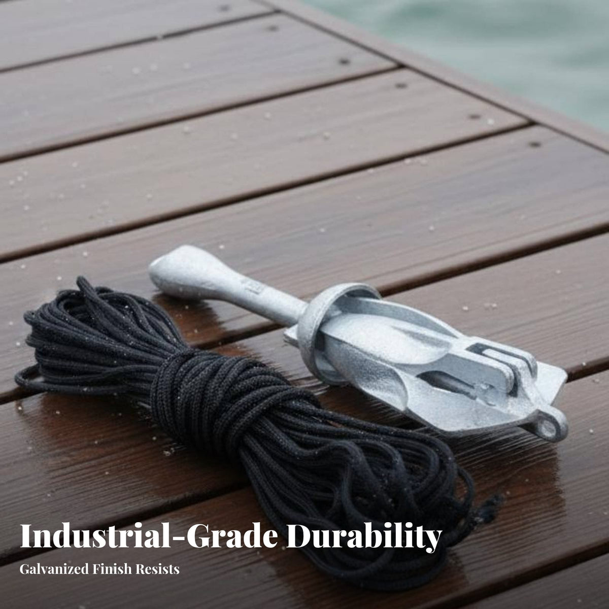 Kayak Anchor Foldable Design Galvanized Steel Anchor Portable Boating Equipment for Kayakers
