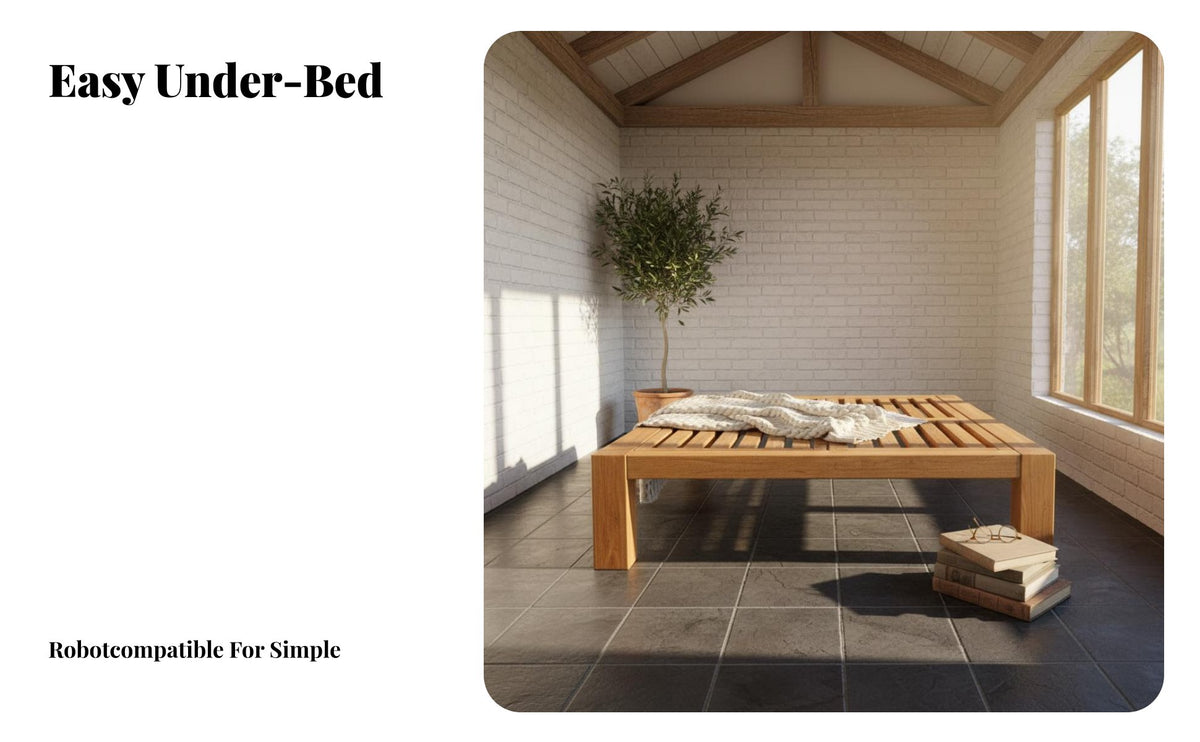 sturdy Wood Construction Wooden foundation Bed Lowsilhouette Headboardless Wooden Bed Base Traditional design Bedroom Furniture No Box foundation Needed for Minimalists, partners, Homeowners, Guest Room, Apartment, attic Space