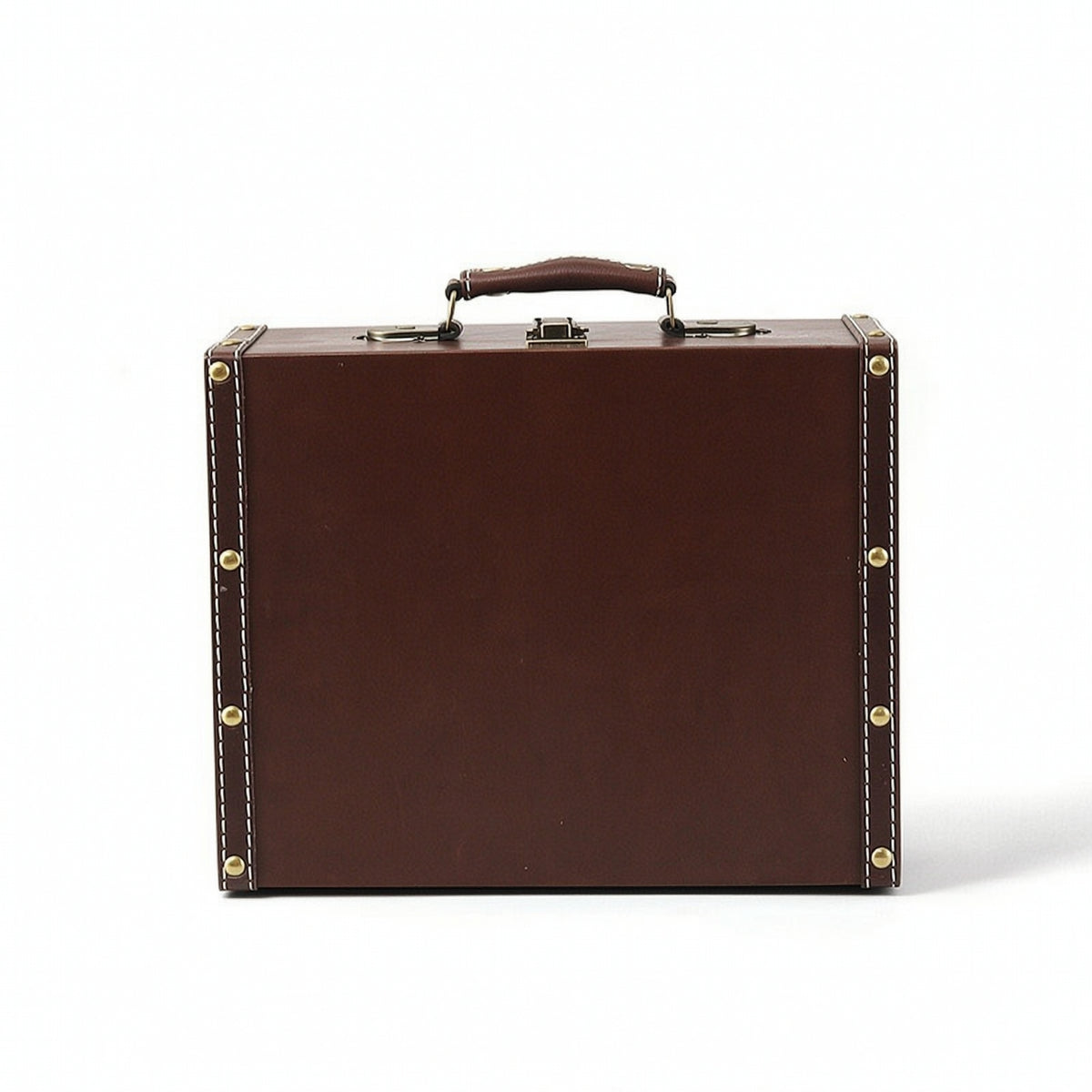 Suitcase Storage Box Textured Mini Suitcase Vintage Storage Box Compact Sturdy for Home Decor, Photography