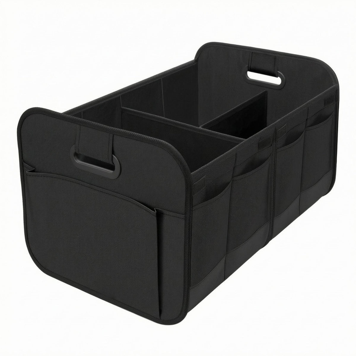 Foldable Trunk Organizer Oxford Cloth Partitioned Storage Box Central Divider