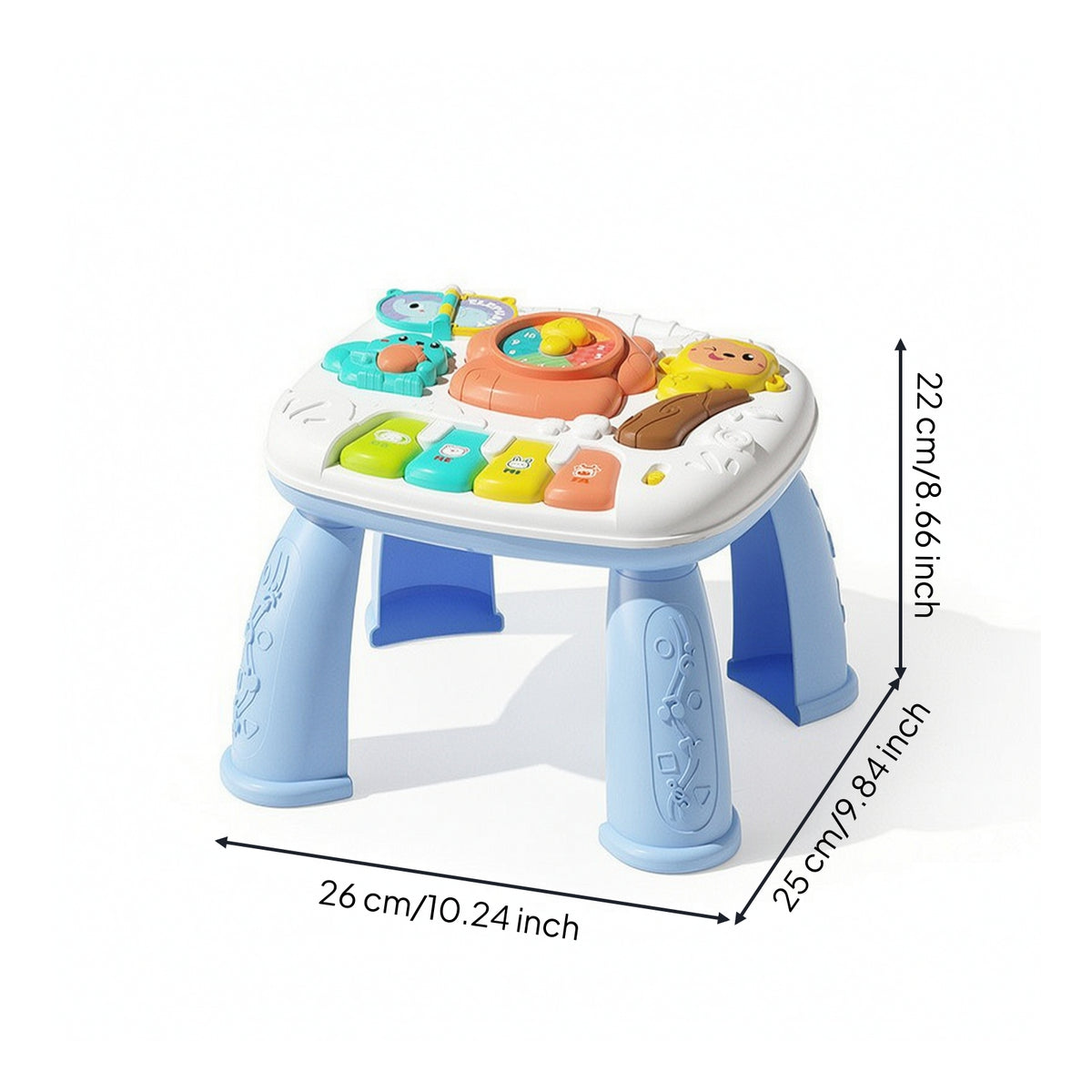 Easy-to-Clean Multifunction Activity Table Interactive Plastic Activity Table Toddler Furniture Kids for Toddlers
