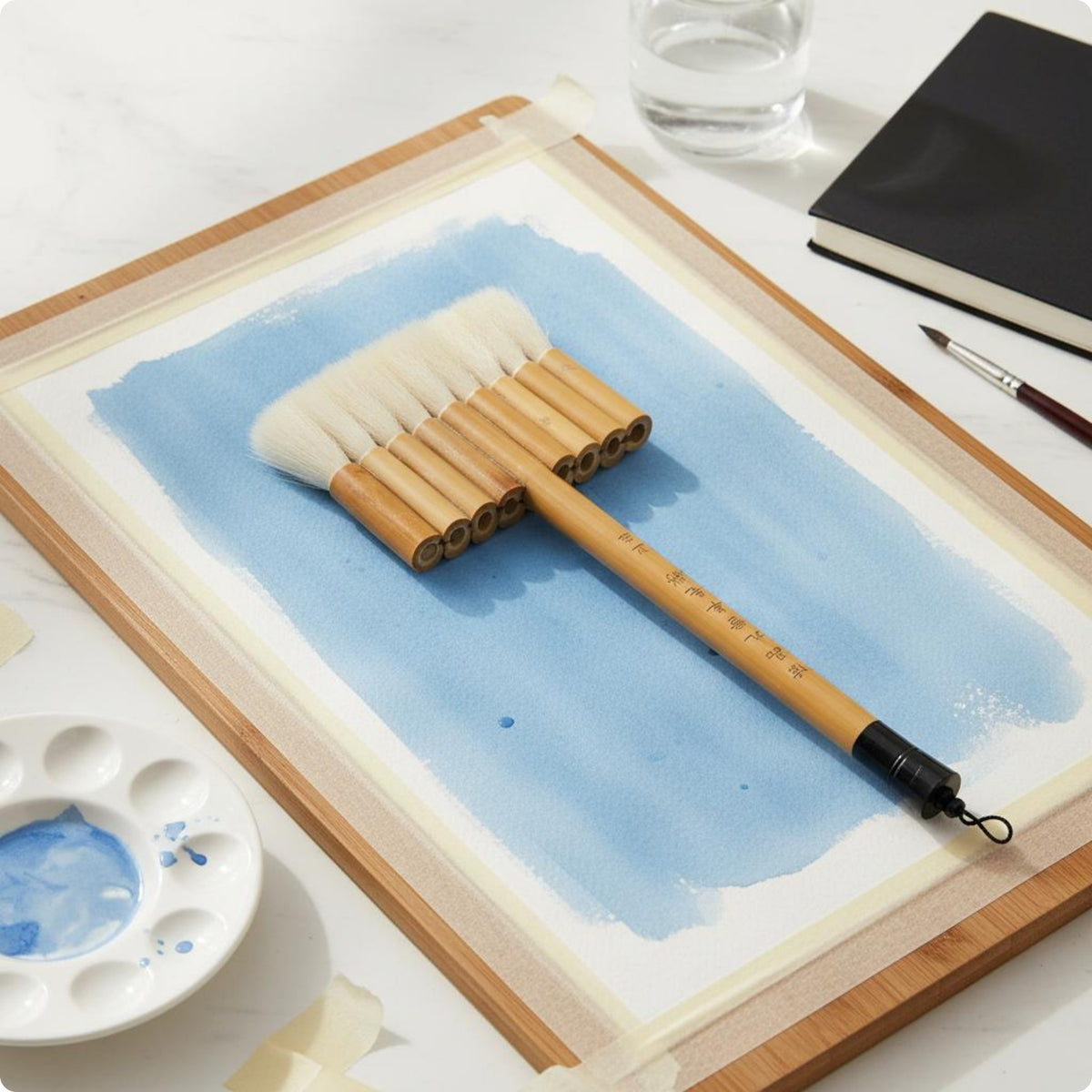 4 Pieces Background Brush Multi-Purpose Texture Brush Professional Quality